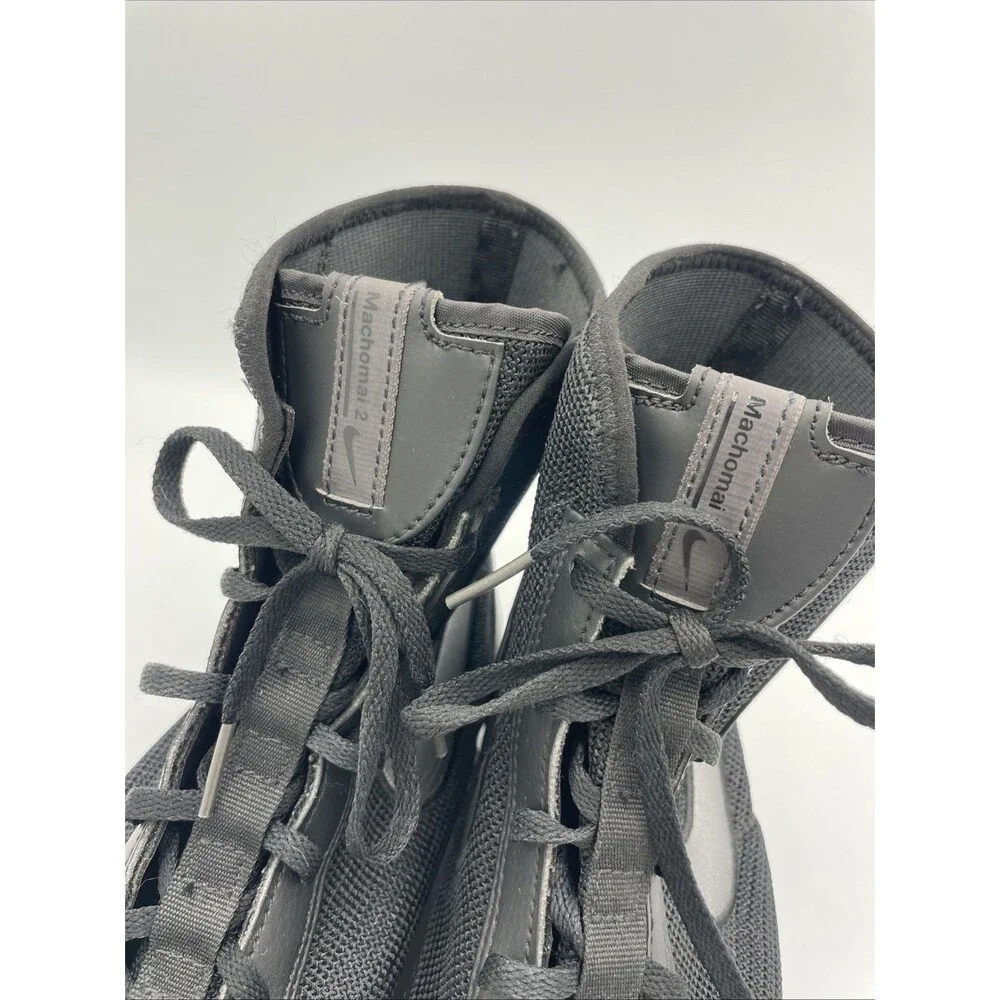 Nike Boxing Shoes Machomai 2 Mens Size 10.5 Black Boxing MMA Like New